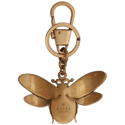 gucci bee keyring|authentic Gucci keychains.